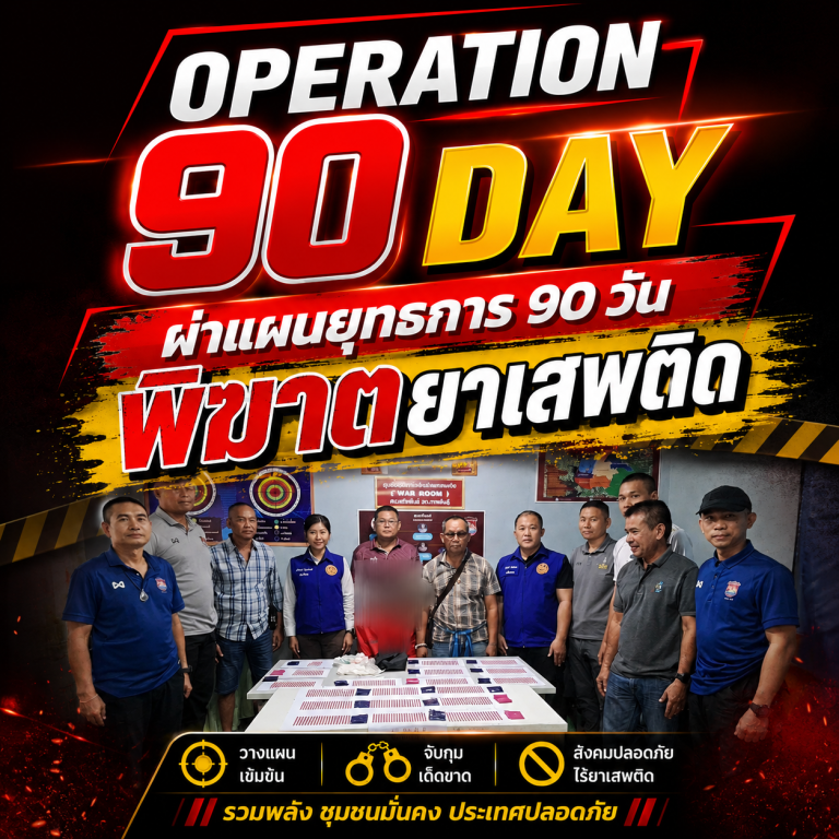 “Operation 90 Day” เดินหน้าปราบยาเสพติด! สภ.สหัสขันธ์ บูรณาการฝ่ายปกครอง จับกุมยาบ้า 3,608 เม็ด